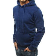 Dstreet Moška majica s kapuco temno modra bx4684 bx4684 M