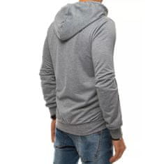 Dstreet Moška majica s kapuco svetlo siva BASIC bx4971 XL