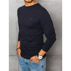 Dstreet Moška majica z dolgimi rokavi, temno modra lx0536 3XL