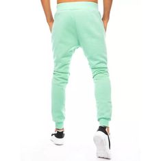 Dstreet Moške športne hlače svetlo zelene barve ux3371 L