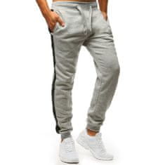 Dstreet Moške športne hlače DRESS svetlo sive barve ux3409 XL