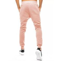 Dstreet Moške športne hlače brez potiska CORO roza ux3452 L
