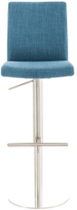 BHM Germany Barski stol Cadiz, tekstil, jeklo / modra
