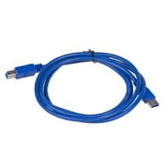 Sinnect USB 3.0 priključni kabel A-B, M/M, 1,8 m, moder (11.306)