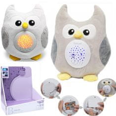 WOOPIE WOOPIE BABY plišast 2-v-1 projektor Sleeper Owl - 10 uspavank