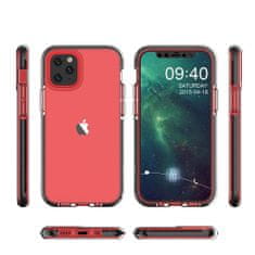 slomart spring case prozoren tpu gel zaščitni ovitek s pisanim okvirjem za iphone 13 pro max svetlo moder