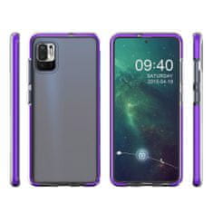 slomart spring case prozoren tpu gel zaščitni ovitek s pisanim okvirjem za xiaomi redmi note 10 5g / poco m3 pro mint