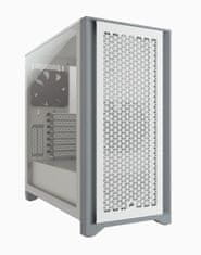 Corsair 4000D AIRFLOW ohišje, kaljeno steklo, Mid-Tower ATX, bel (CC-9011201-WW)