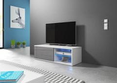 Furnitura TV omarica ELSA siva visoki sijaj 100 cm + LED