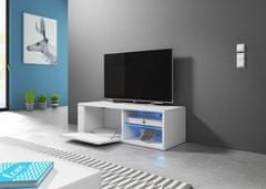 Furnitura TV omarica ELSA bela visoki sijaj 100 cm + LED
