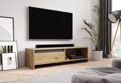 Furnitura TV omarica NELI 140 cm HRAST + GRAFIT 