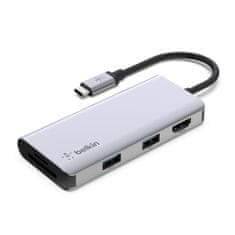 HyperDrive  CHROME 5 v 1 USB-C HUB, siv