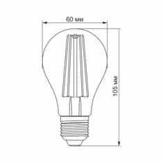 VIDEX LED sijalka za rast rastlin "grow lamp" E27 8W PPF 14 µmol/s