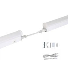 megamiska Podelementna T5 LED svetilka s stikalom 90 cm 10W 850lm 4000K s kabli