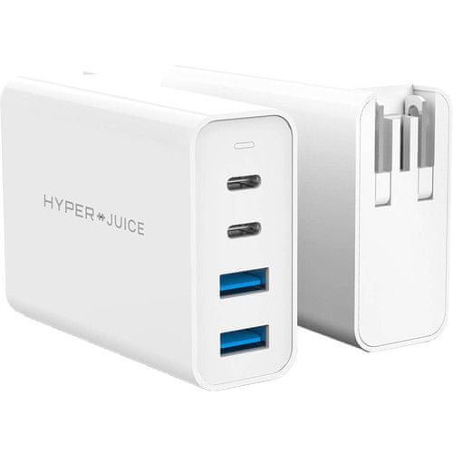 Hyper  GaN 100W USB-C polnilec, z 2xUSB-C / 2xUSB3.0, potovalni priključki