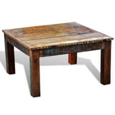 Vidaxl Klubska mizica kvadratna iz predelanega lesa