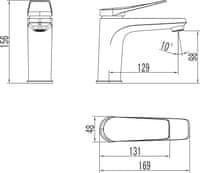 LEMARK Pipa za umivalnik LEMARK LM3706GM BRONX