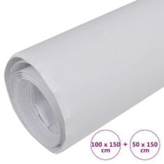 Vidaxl Folija za avto 2 kosa mat bela 100x150 cm + 50x150 cm