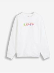 Levis Ženska Graphic Pai Crew Premium Pulover Bela L