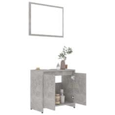 Vidaxl Kopalniško pohištvo 4 kosi betonsko sive barve iverna plošča