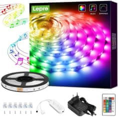 Lepro 5m Set LED trak RGB IP20 – glasbeni