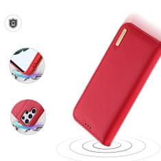 slomart dux ducis hivo usnjena preklopna torbica iz pravega usnja za kartice in dokumente samsung galaxy s22 ultra red