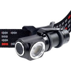 PNI nadglavna svetilka Adventure F75 s 6W, 600 lm LED, aluminij, z baterijo in USB magnetnim polnilnikom