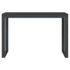 Vidaxl Računalniška miza črna 110x60x73 cm iverna plošča