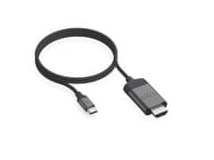 Linq USB-C na HDMI kabel, 4K@60Hz, 2m, pleten, siv