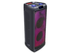 Manta SPK5350 Flame zvočnik, karaoke, vgrajena baterija, Bluetoth/USB/RADIO FM, Disco LED lučke, črn (MAN-SPK5350)