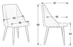 STEMA Lounge ali jedilni stol CN-6030 siv