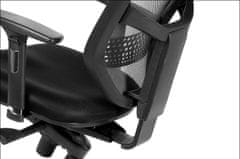 STEMA Vrtljiv ergonomski pisarniški stol HN-5038. Najlonska podlaga. Črna.