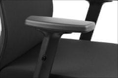 STEMA Vrtljiv ergonomski pisarniški stol RIVERTON F/L. Sinhroni mehanizem. Črna/siva.