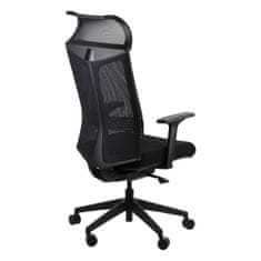 STEMA Vrtljiv ergonomski pisarniški stol RYDER. Sinhroni mehanizem. Črna.