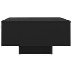 Vidaxl Klubska mizica črna 60x60x31,5 cm iverna plošča