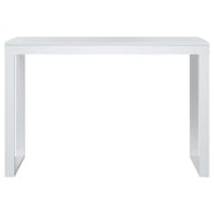 Vidaxl Računalniška miza bela 110x60x73 cm iverna plošča