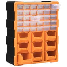 Vidaxl Organizator z 39 predali 38x16x47 cm