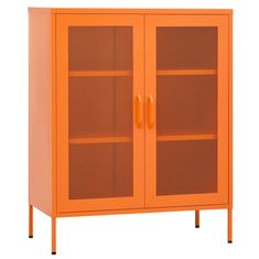 Vidaxl Omara za shranjevanje oranžna 80x35x101,5 cm jeklo