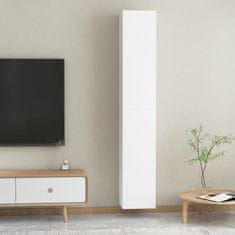 Vidaxl TV omarica 2 kosa bela 30,5x30x90 cm inženirski les