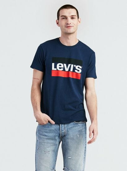 Levis Moška Sportwear Graphic Majica Modra