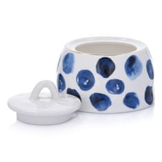 DUKA Riviera Polka Dot Posoda Za Sladkor Bela Modra Porcelan