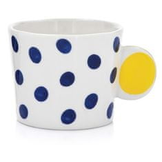 DUKA Sol Polka Dot Vrč 300 Ml Mornarsko Modra Rumena Kamenina