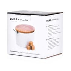 DUKA Sladkornica Z Žlico Warewood Beli Porcelan