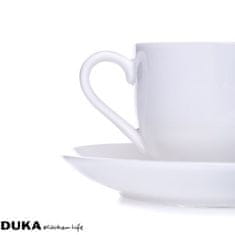 DUKA Felicia Skodelica S Podstavkom 130 Ml Beli Porcelan