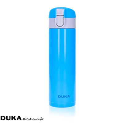 DUKA Vacuum Termalni Vrč 310 Ml Modri Iz Nerjavečega Jekla