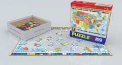 EuroGraphics Puzzle Map of the United States of America 200 kosov