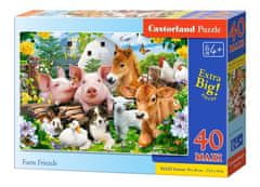 Castorland Puzzle Prijatelji s kmetije MAXI 40 kosov