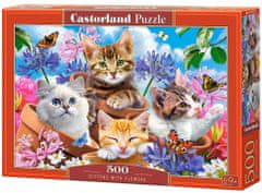 Castorland Puzzle Mačke z rožicami 500 kosov