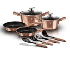 Berlingerhaus Bh-6142 Rose Gold Granit Pot Set