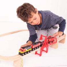 Bigjigs Rail CN tovorni vlak + proge